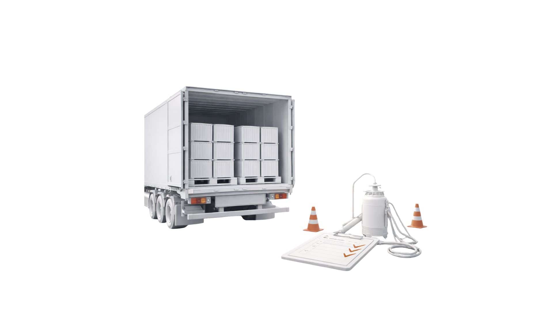 Truck freight and heavy regulatory requirements at Oceania border control